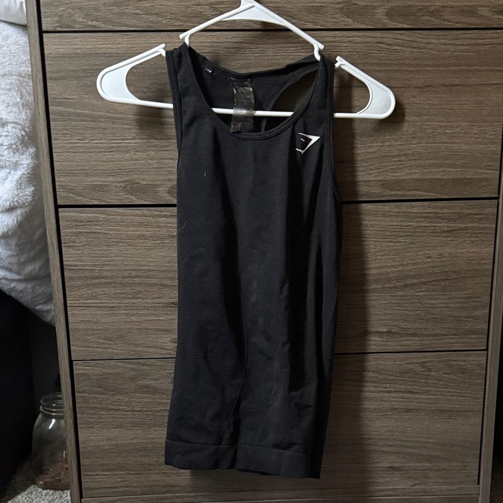Gymshark Jet Black Sleeveless Top